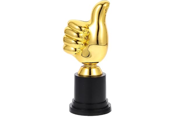Laroal Trophy Thumbs Up Trophy Desk Statyer Skulptur för prisutdelning Party Sports Vinnare