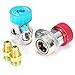Produktbild DollylaStore Haus Dekoration Hardware& Zubehör 2Pcs R134A High & Low Quick Adapter Kupplung für Klimaanlage Kältemittel