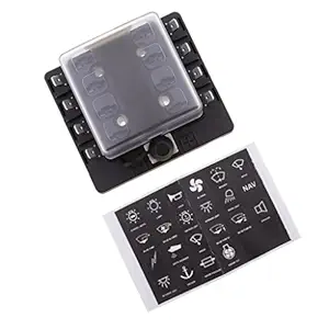 PopEye 1 in 8 Out Car Boat Automotive Mini/MIRCO2 Blade Fuse Block Holder Panel
