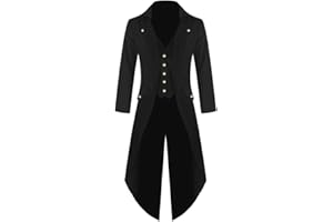 ANYUA Chaqueta Retro de Mujer Steampunk de Abrigo Largo Gótico Elegantes Esmoquin