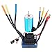 Price comparison product image Crazepony-UK 3650 5200KV 4P Brushless Motor Shaft 3.175mm and 80A ESC ( Electric Speed Controller ) for 1/10 RC Car Boat Truck ( Blue )