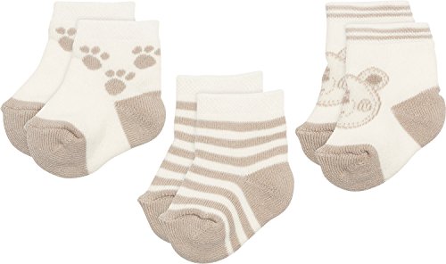 Pack of 3 newborn socks terry cream/beige size 0-3 months
