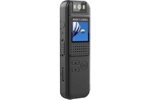 Andoer Mini Kamera Ciała z Dźwiękiem i Wideo - Prawdziwa 1080P Mała Osobista Kieszonkowa Kamera Wideo do Noszenia na Kursy, Randki, Wyścigi, Dostawę do Domu, Policję