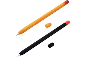 JchEnye 2-Piece Apple Pencil silikonfodral ultratunnt fodral för Apple Pencil, kompatibelt med Apple Pencil 2:a generationen