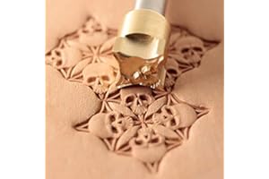 DOGNNAK Sellos de cuero de cráneo de la herramienta de sellos de la estampación de la talladura de los punzones de herramientas