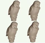 LEGO HARRY POTTER - MINIFIGUR - 4 x EULE EULEN im alten dunkelgrau - 40232 - Lego