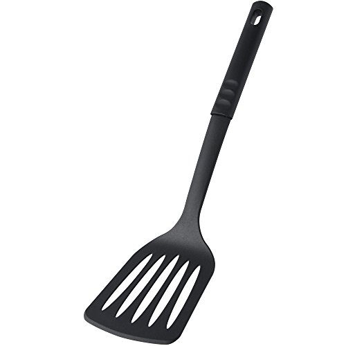 Fackelmann 670302 Pfannenwender "Probus-Line" 31cm aus PP/Nylon, Kunststoff, Schwarz, 31 x 8,2 x 4,7 cm