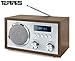 Produktbild Terris DAB + Radio mit Bluetooth NRD 274 Nostalgie-Radio | UKW-Retroradio mit Bluetooth | 2 Alarmzeiten mit Radiowecker | Aux-in | Kopfhörereingang | Walnuss