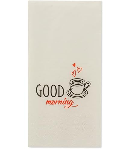 Kaffee-Servietten Arabesque – 20 Stück, 24x24 Cm, Weiß-schwarzes Muster, Made In Germany