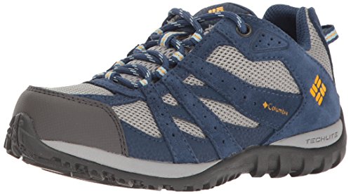 Columbia Youth Redmond Waterproof, Zapatillas de Deporte Exterior para Niños, Azul (Steam/Super Solarize), 38 EU