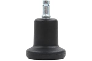 hjh OFFICE 619003 5 x kołek ślizgowy do podłóg 11 mm STAND Plastikowe podkładki obrotowe ślizgowe do krzeseł, do wszystkich podłóg