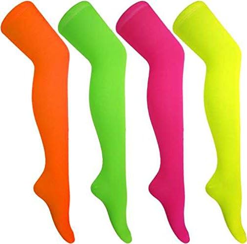over the knee kids NEON Socks (4 pairs)
