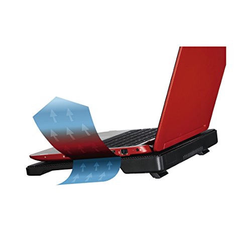 Hama Laptop Kühler 13,3 – 15,6 Zoll (USB Anschluss, schnelle Kühlung, flaches Slim Design) Notebookkühler Schwarz - 3