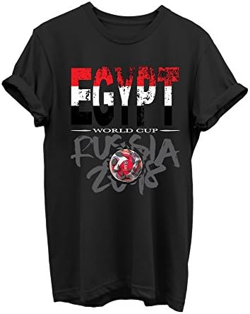 Scralandore Design Russia World Cup 2018 Egypt Supporter T-Shirt Gift for Family … (XX-Large, Black)