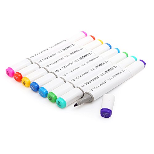 TOUCHFIVE - Marker Brush Lote de 60 rotuladores alcohol