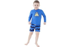 7-Mi Outdoor Swimwear Set Long Shirt and Short 2pcs Rash Guard Shirts 1 to 5 Years