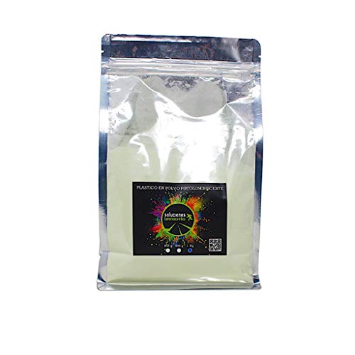 Plastico en polvo luminiscente - Capacidad - 100 grs Amarillo/Verde