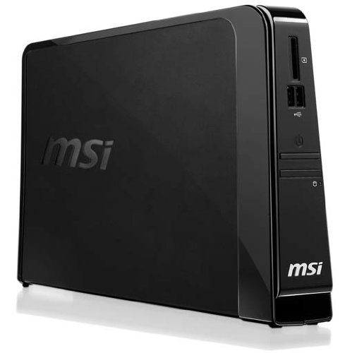 MSI Wind Box DE220-5123L Mini Desktop-PC (Intel Atom D510 1,6 GHz, 2GB RAM, 320GB HDD, ATI Radeon HD 4330, Linux)