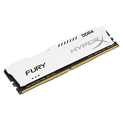 HyperX Fury - Memoria RAM de 16 GB (DDR4, Kit 2 x 8 GB, 2666 MHz, CL16, DIMM XMP, HX426C16FW2K2/16) Color Blanco - HyperX