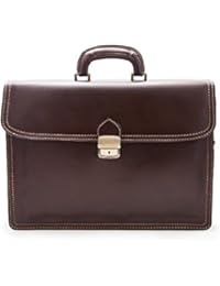 Zerimar Maletin piel de vaca multiples compartimentos. Medidas: 40x12x30 cms. 100% Natural Calidad garantizada por zerimar.