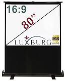 Format 16:9 | Diagonale ca. 80 Zoll | Maße 177x100 cm | u.U. geeignet für andere gängigen Formate dank flexibel verstellbarem hydraulischen Scherenmechanismus auf der Rückseite