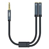 Einen 4-poligen TRRS 3.5mm Klinken Stecker zu zwei weibliche 4-polige TRRS 3,5mm Klinken Buchse beiden mit Mic und Audio-Funktion.