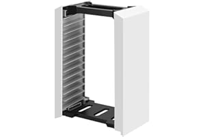 Ieron Premium Game Storage Tower Stand Game Box Rack de Almacenamiento para PlayStation 5, Soporte Universal para Torre de Almacenamiento de Juegos