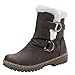 Produktbild MYMYG Damen Classics Schneestiefel Warme Plüsch Gefüttert Winterstiefel Frauen Schnalle Warme Schuhe Pelz Snow Boots Short Bootie Keep Warm Schuhe Schneeschuhe
