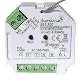 OPTIONALES SCHALTEN / DIMMEN PER TASTER: Dimmen und Schalten kann auch zusätzlich/ausschließlich mit einem oder mehreren Taster-Schaltern (von mehreren Orten aus wie bei einer Wechselschaltung, passend zur Elektroinstallationsserie, nicht im Lieferumfang) erfolgen. Der Spannungsbereich liegt dabei (zum Tasten) bei 8-230V, damit kann so gut wie jeder Taster verwendet werden. Taster mit Statusleuchten dürfen nicht verwendet werden.