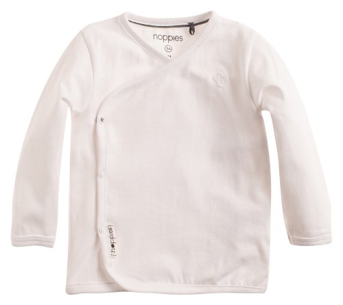 Noppies Unisex Baby U Long Sleeve Little T-Shirt, White, Newborn (Manufacturer Size:50)