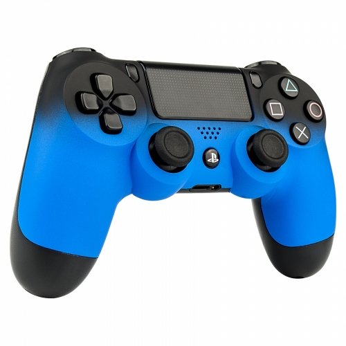 PS4 Oberschale für Dualshock 4 Controller – Soft Touch Shadow Blau - 4