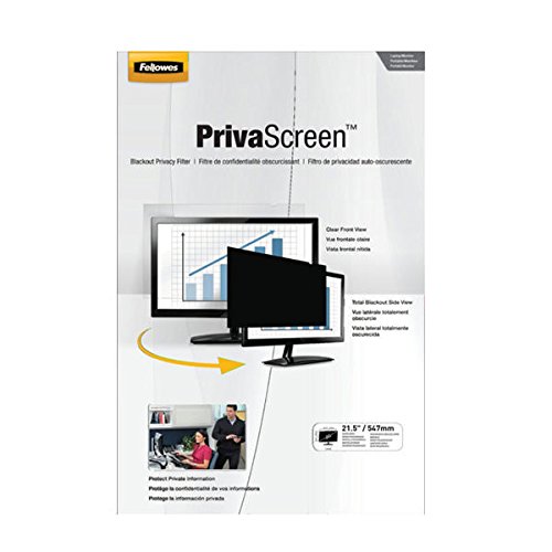 Fellowes PrivaScreen Blickschutzfilter (für Laptop und Monitor, 54,6cm (21,5 Zoll) Widescreen 16:9) - 2