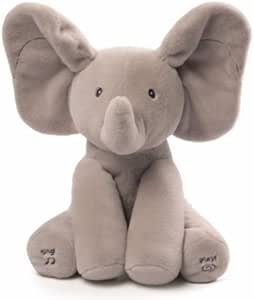 Gund Elmer Elephant Jouets D Eveil Peluche Animee Qui Bouge Ses Oreilles Version Francaise Amazon Fr Jeux Et Jouets