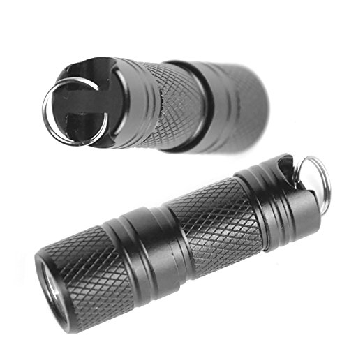 Boruit LED Flashlight ,Micro USB Mini Taschenlampe,Micro Taschenlampe Aufladbare Wasserdicht zum Innenbeleuchtung und Bewegungen im Freien (Schwarz) - 5