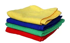 Spendiff Multipurpose Microfiber Cloth for Car Cleaning, Polishing, Glass & Detailing Towel for Kitchen Cleaning 40cm x 40cm Wet and Dry Cotton, Microfibre Cleaning Cloth (Pack of 8)