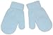 Baby's / toddler's Knitted Magic Mittens. (Pale Blue)