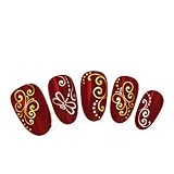 COME 2 BUY - Nail Art Tatoo/Wrap Water Transfer Decals Shiney /Metallic Gold/Golden Script Weirl Dragonfly/Butterfly For Nail Art / Cell Phone Case / Invitation Cards Decorations D¨¦cor