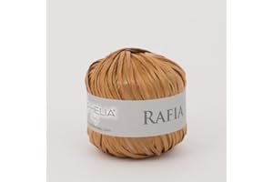 OPHELIA ITALY LANE Ophelia Italy Rafia – Gomitolo Rafia 25g 100% Viscosa (011 Legno)