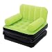 Karmax Multi-Max Inflatable Single Seater Sofa cum Bed (Green) RS.1925.00