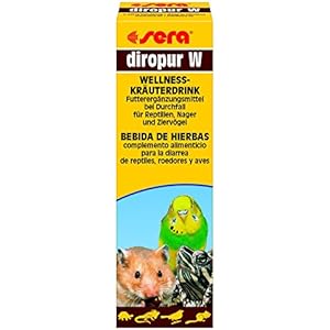 sera 9880 diropur W 50 ml - Wellness Kräuterdrink Futterergänzungsmittel bei Durchfall für Reptilien, Nager und Ziervögel