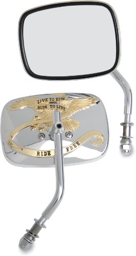 Drag SpecialtiesChrome/Gold Live To Ride Custom Harley Davidson