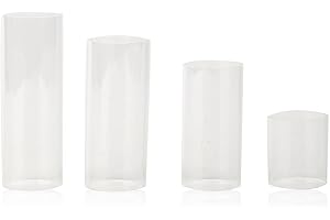 Tomotato Slide Gitarre Set 4 Stück Bottleneck Gitarre Transparentes 28mm 50mm 60mm 70mm Slide Guitar Anti-Pain Gitarren Slider für E-Gitarre Akustikgitarre Bass(Transparent)