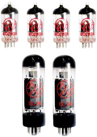 Voc Rock (JJ RE VALVE KIT) For MARSHALL DSL40 amplifiers that use TWO EL34 AND FOUR ECC83 12AX7 TUBES