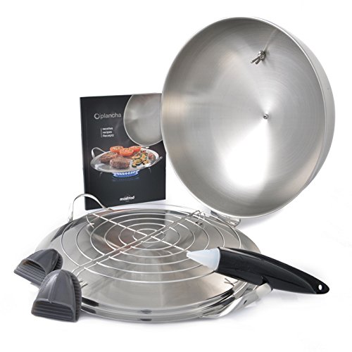 mastrad F63580 Combo O'Plancha, Aluminium, Acier, 38,6 cm