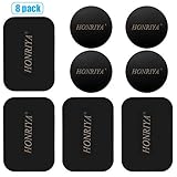 8 placas de metal para hasta 8 dispositivos: con la placa de montaje extra universal, puedes utilizar como repuesto para otros dispositivos, incluyendo tu teléfono móvil, GPS y tableta. No interfieren con el sentido de movimiento, la batería interna y los sensores de tu dispositivo.