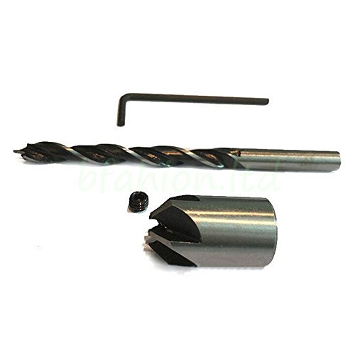 Malayas®Senker Bohrer 7 tlg HSS 5 Flöte Senkbohrer Set Screwdriver Reibahle Holz Metall Aluminium Kunststoff Countersink Drill Werkzeug 3-10mm - 8