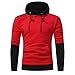 Produktbild FeiBeauty 2018 Männer Stitching Mode Pullover Herrenhemd Herbst und Winter Fleece Hoodie