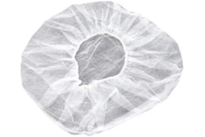 MATERIEL-PRO sachet de 100 charlottes de protection médicale hygiène taille unique charlotte jetable qualité pro Résille Jetable (Charlotte pour cheveux) Charlotte ronde PLP non tissé blanc filet pour cheveux