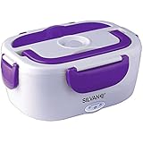 Fiambrera con función calentador de comida || Corriente eléctrica || Morado