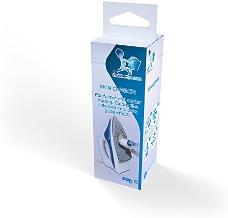 LaundrySpecialist® IRON CLEANER stick: a quick and easy way to remove burnt fabric from your iron. Suitable for all metal, Teflon®, and Silverstone® surfaces. Scented and non-toxic. Volume: 50 g